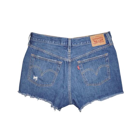 Levi’s 501 High Rise Distressed Denim Shorts – W29 - Picture 7 of 8